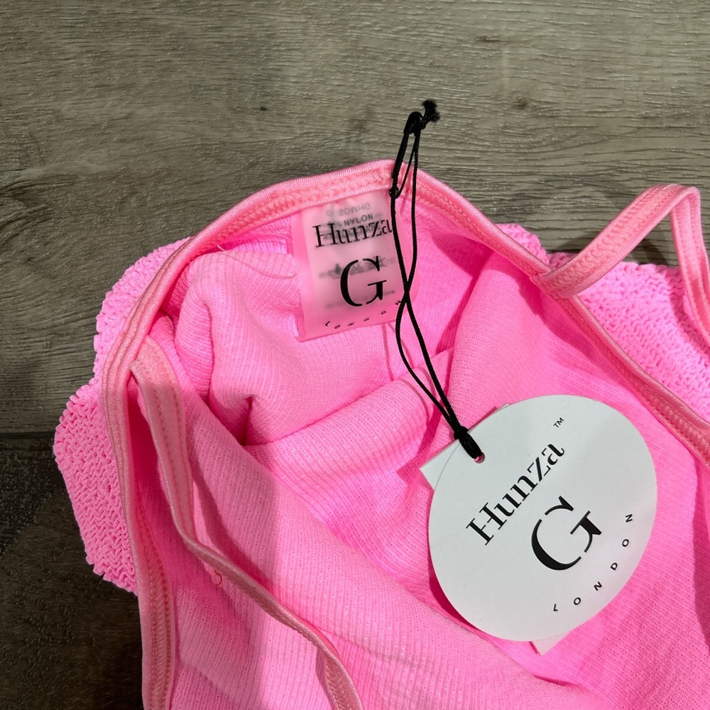 NWT Hunza G Pamela hot pink one piece swimsuit - Picture 5 of 5
